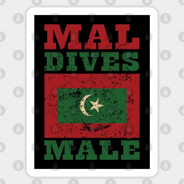 Flag of Maldives Sticker by KewaleeTee